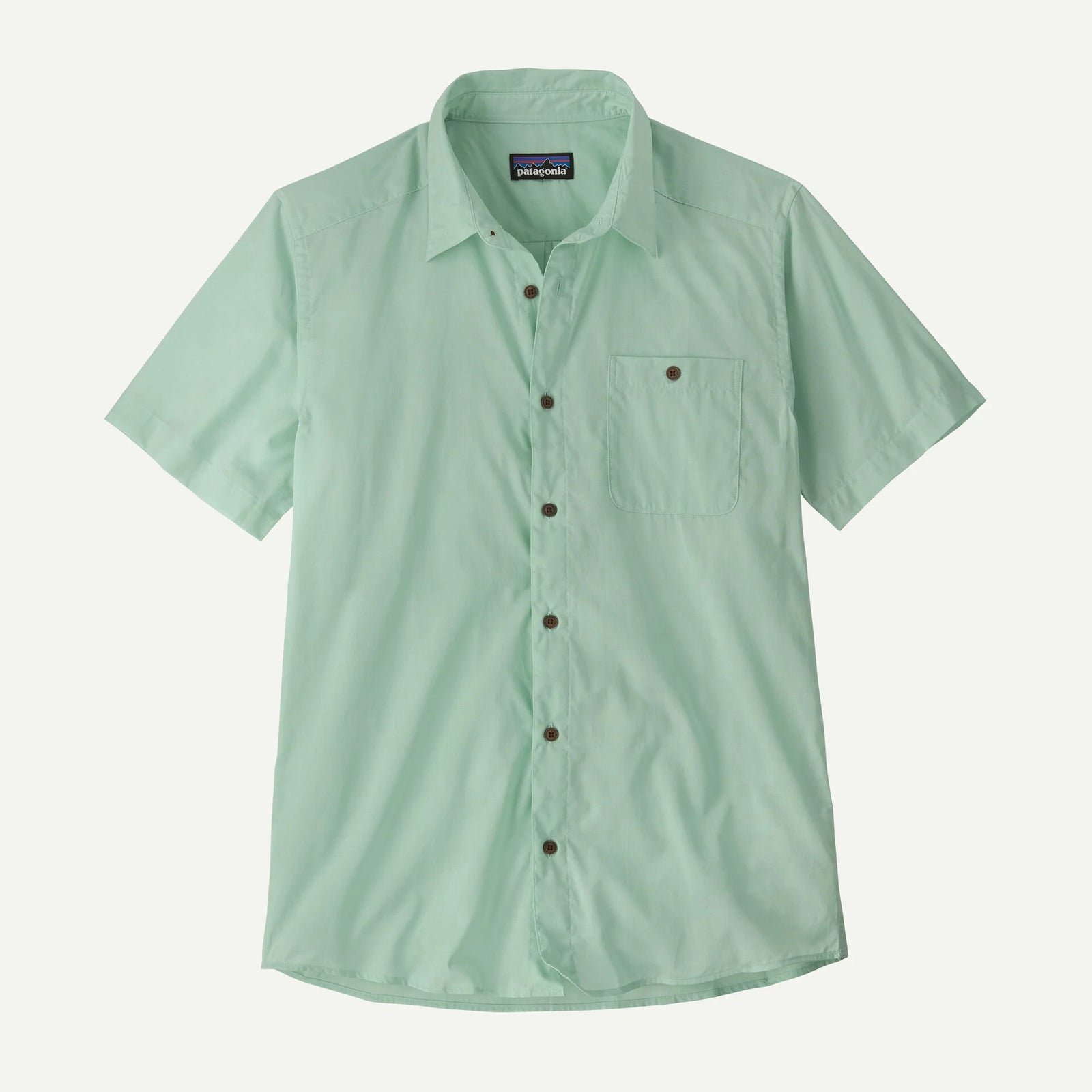 Patagonia M SS Sunrise Stream Button Down Shirt THIN ICE