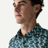 Patagonia M SS Go To Shirt CLIMBING STRIPE STILL BLUE