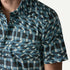Patagonia M SS Go To Shirt CLIMBING STRIPE STILL BLUE