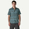 Patagonia M SS Go To Shirt CLIMBING STRIPE STILL BLUE