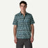 Patagonia M SS Go To Shirt CLIMBING STRIPE STILL BLUE