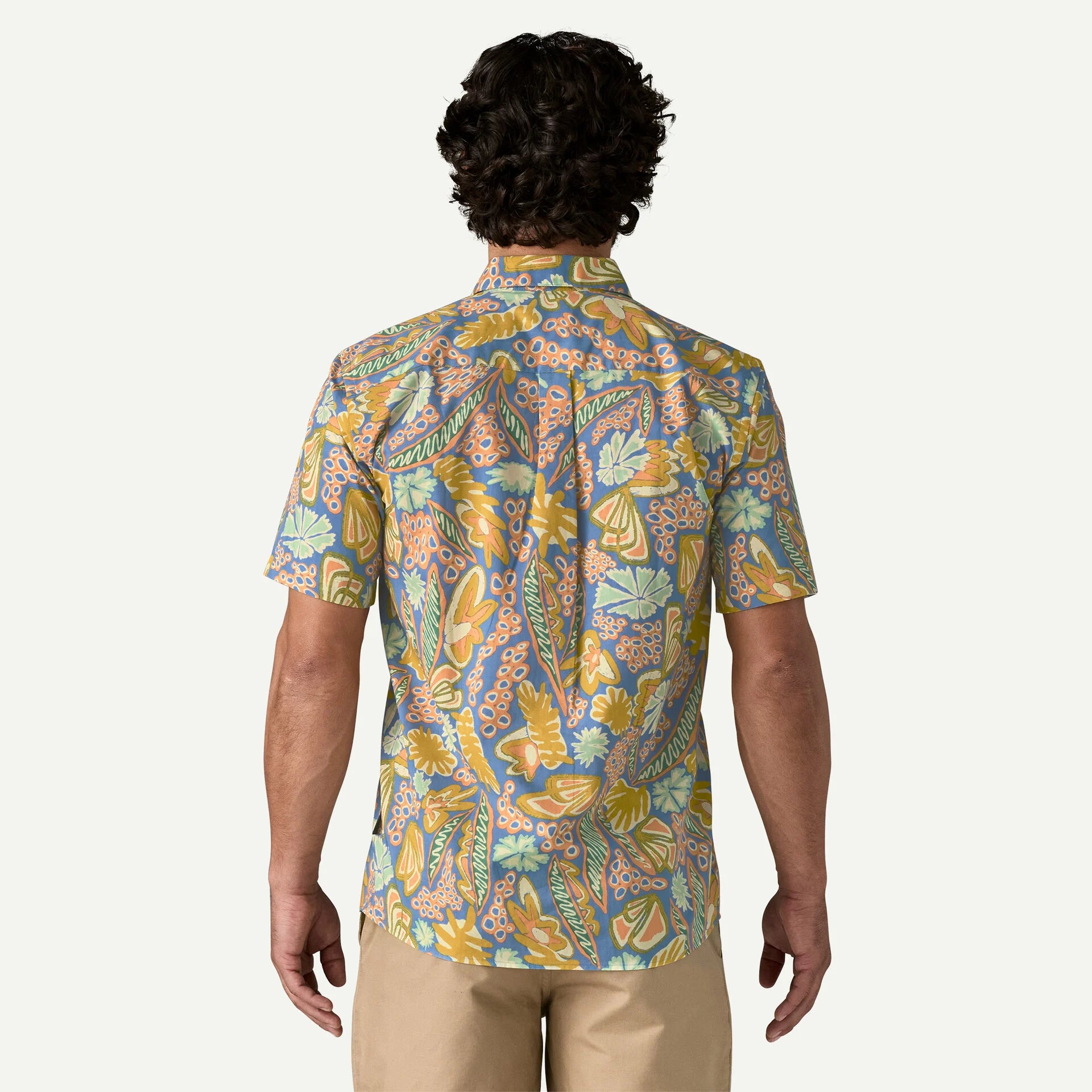 Patagonia M SS Go To Shirt FLOURISH ABUNDANT BLUE