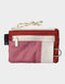 Thread Color Block Pouch Wallet MULTI