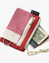 Thread Color Block Pouch Wallet MULTI