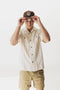 KAVU M SS Island Bound Shirt SAND STRIPE