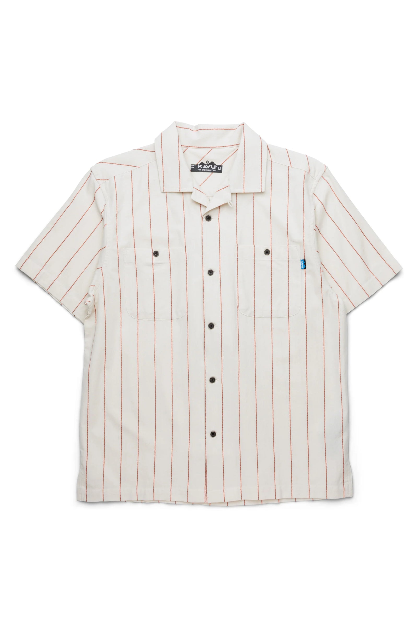 KAVU M SS Island Bound Shirt SAND STRIPE