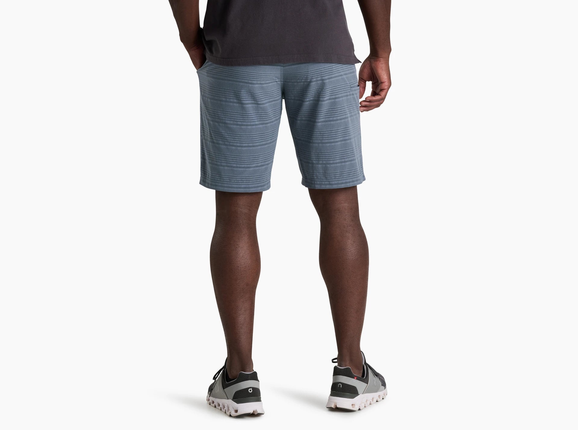 KUHL M Upriser Short 8" CHARCOAL BLUE STRIPE