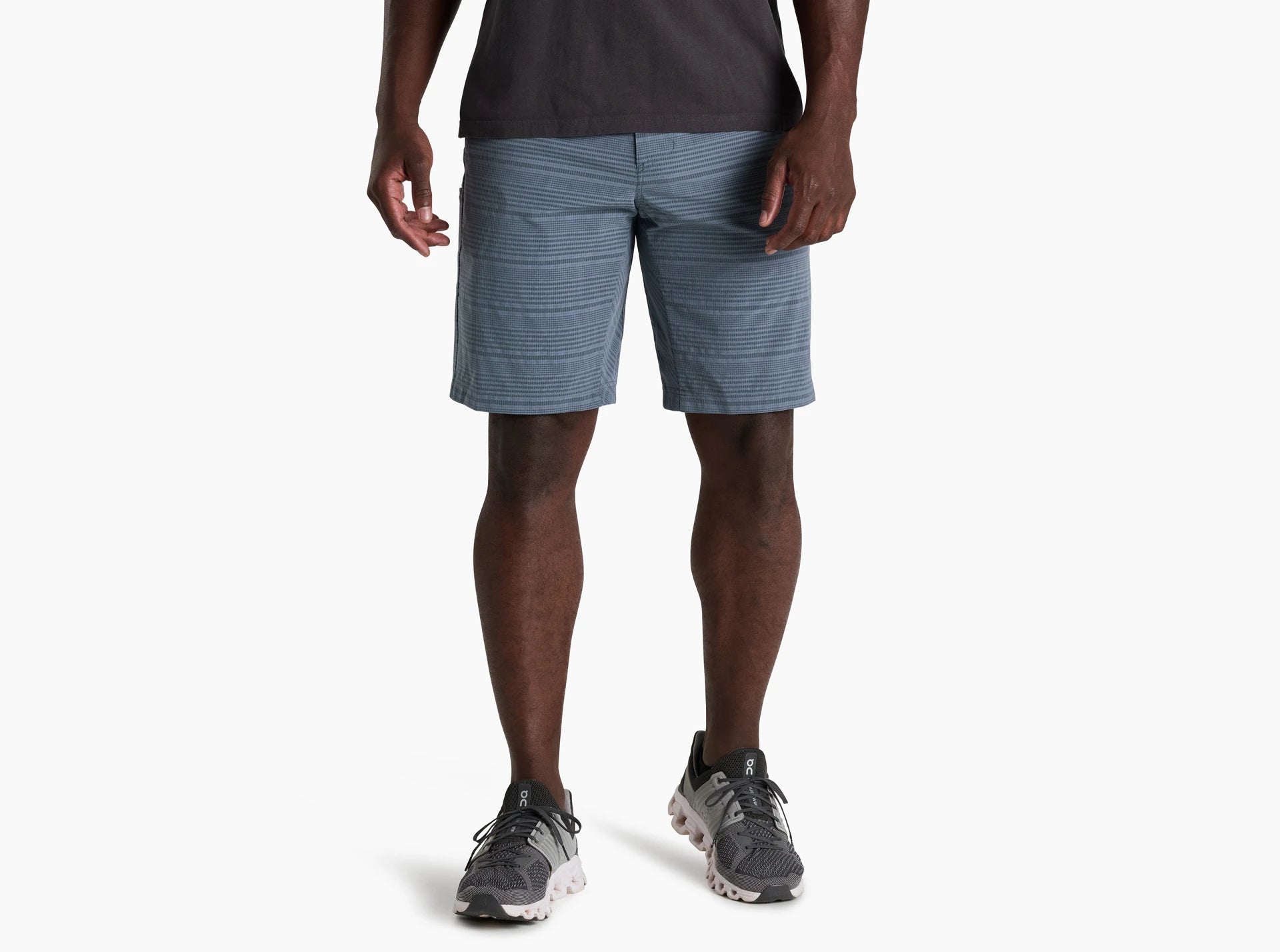 KUHL M Upriser Short 8" CHARCOAL BLUE STRIPE