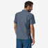 Patagonia M SS Back Step Shirt TINY ISLANDS: UTILITY BLUE