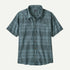Patagonia M SS Back Step Shirt SHORE PLAID SUMMIT