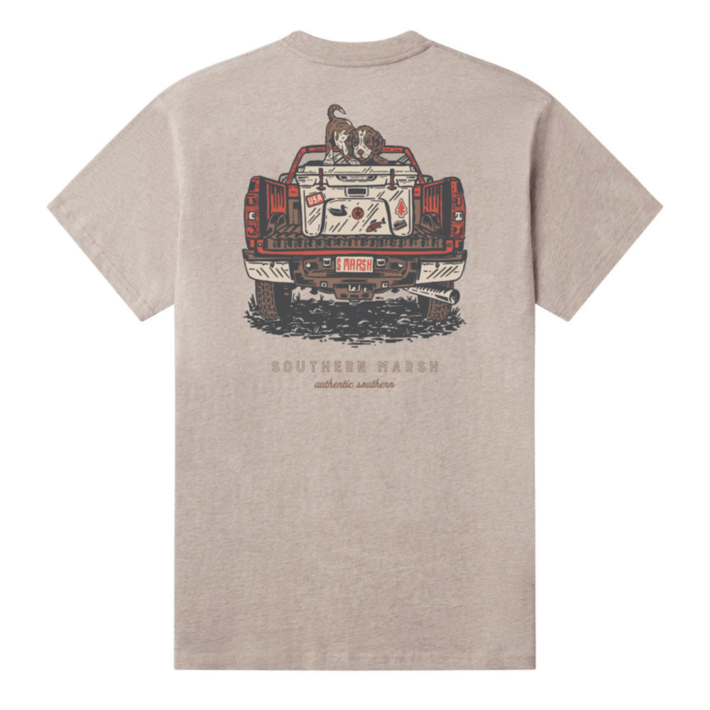 Southern Marsh M SS Loaded Up Pup Tee BURNT TAUPE