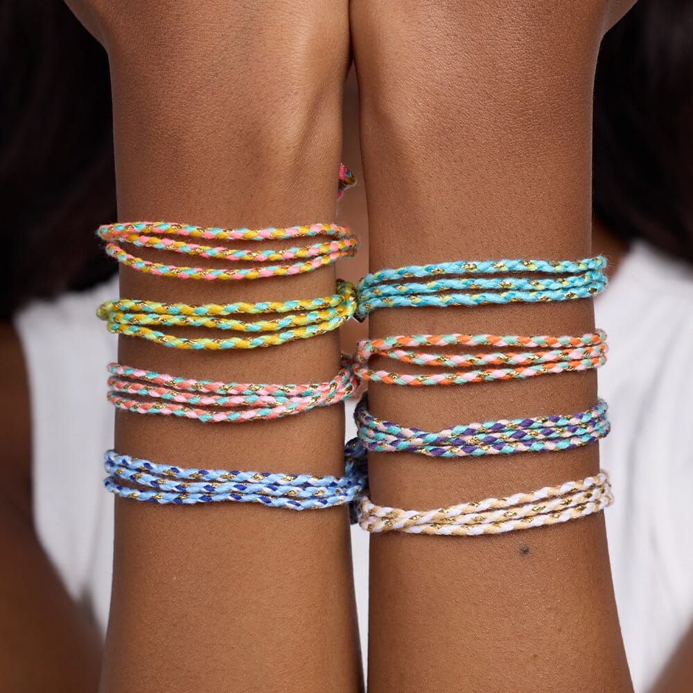 Pura Vida Friendship Cord Bracelet CREAMSICLE