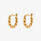 Pura Vida Twisted Dome Hoop Earrings GOLD