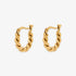 Pura Vida Twisted Dome Hoop Earrings GOLD