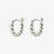 Pura Vida Twisted Dome Hoops SILVER