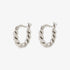 Pura Vida Twisted Dome Hoops SILVER
