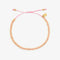 Pura Vida Goldie Woven Seed Bead Bracelet PINK