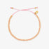 Pura Vida Goldie Woven Seed Bead Bracelet PINK