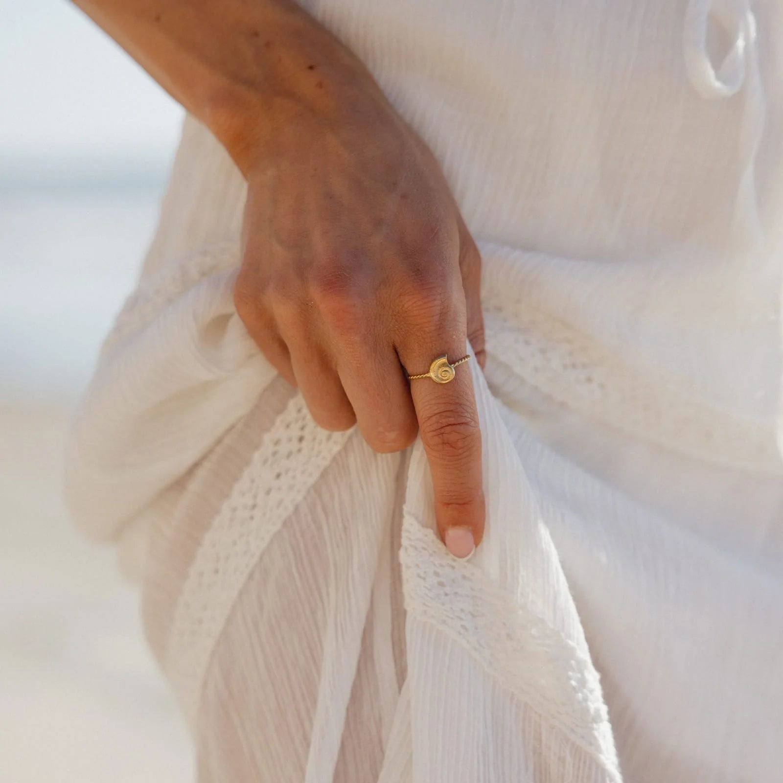 Pura Vida Seashell Ring GOLD