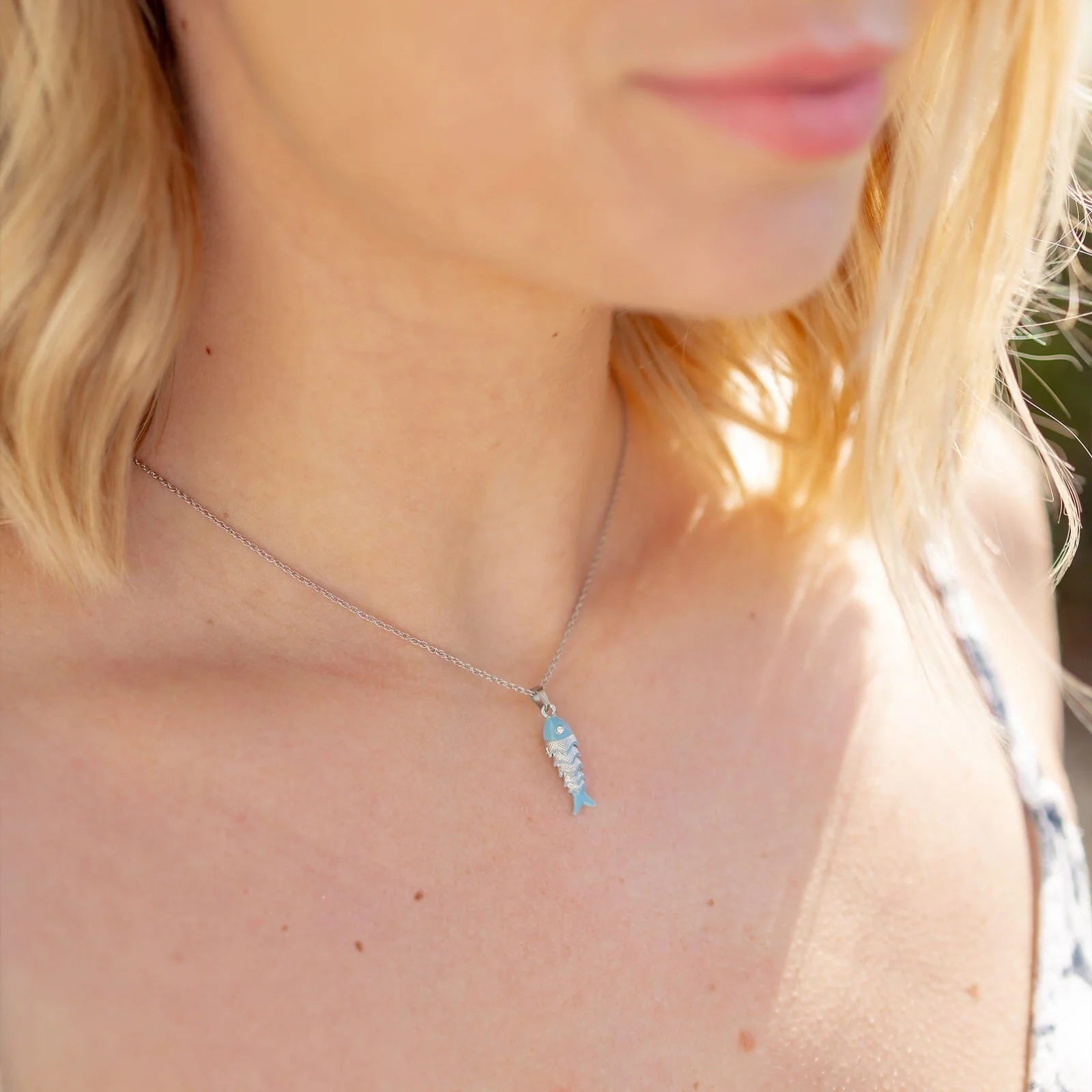 Pura Vida Koi Fish Pendant Necklace SILVER
