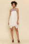 Mystree W Embroidered Yoke Flowy Dress IVORY