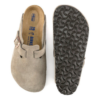 Birkenstock M Boston SFB Suede TAUPE - REGULAR