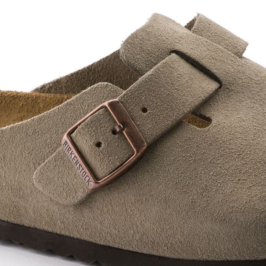 Birkenstock W Boston Suede TAUPE - NARROW