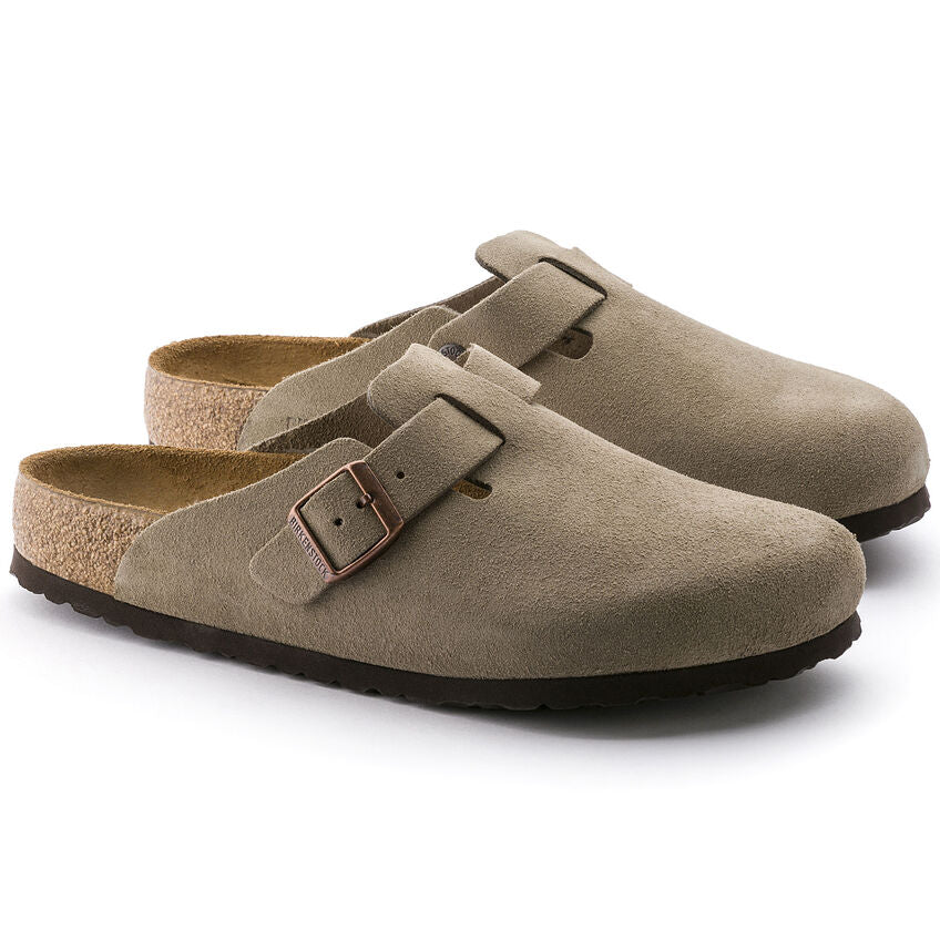 Birkenstock M Boston SFB Suede TAUPE - REGULAR