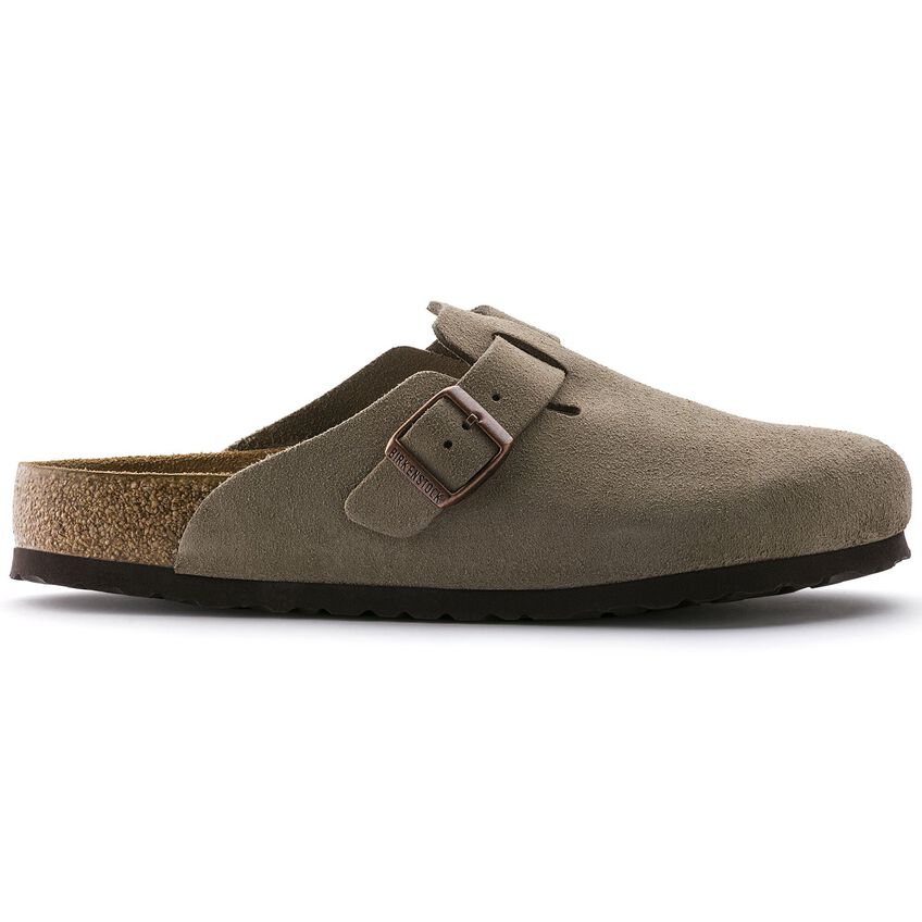 Birkenstock W Boston Suede TAUPE - NARROW