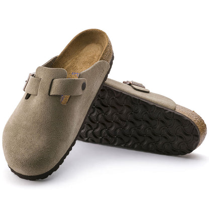 Birkenstock M Boston SFB Suede TAUPE - REGULAR