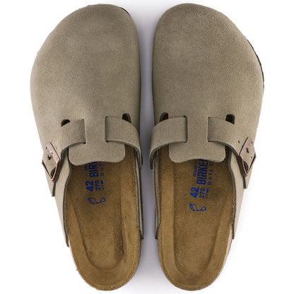 Birkenstock M Boston SFB Suede TAUPE - REGULAR