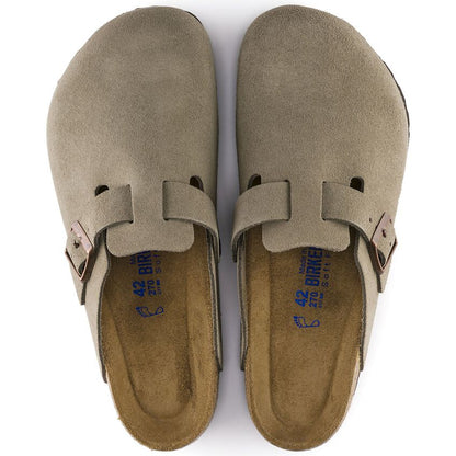 Birkenstock W Boston Suede TAUPE - NARROW