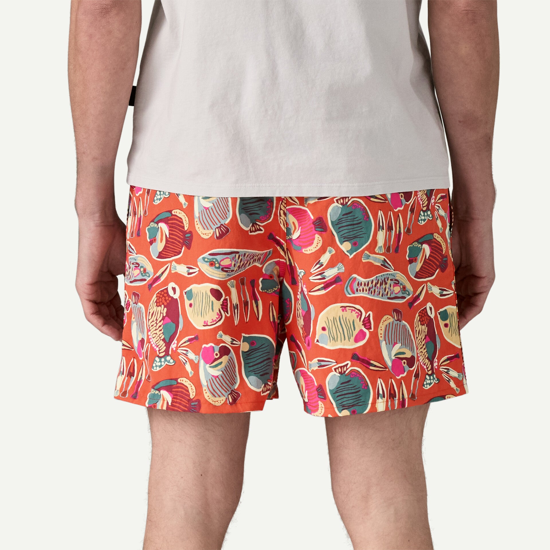 Patagonia M Baggies 5" WRASSE POLLINATOR ORANGE