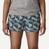 Patagonia W Barely Baggies 2 1/2" JAUGUAR GEO BLUE