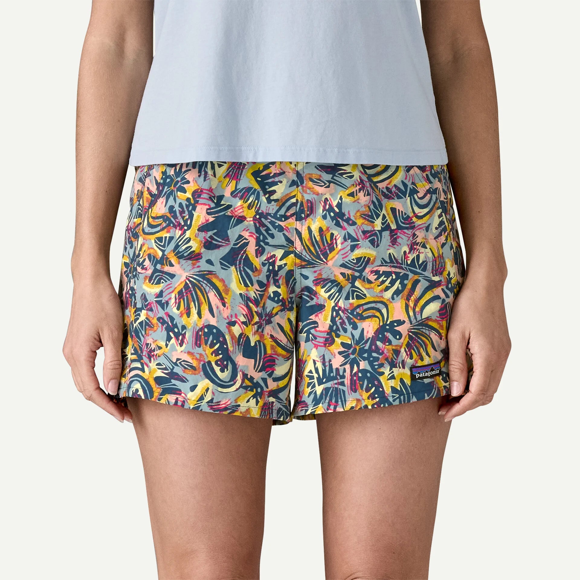 Patagonia W Baggies 5" Short WILD BOTANIST TIDAL TEAL