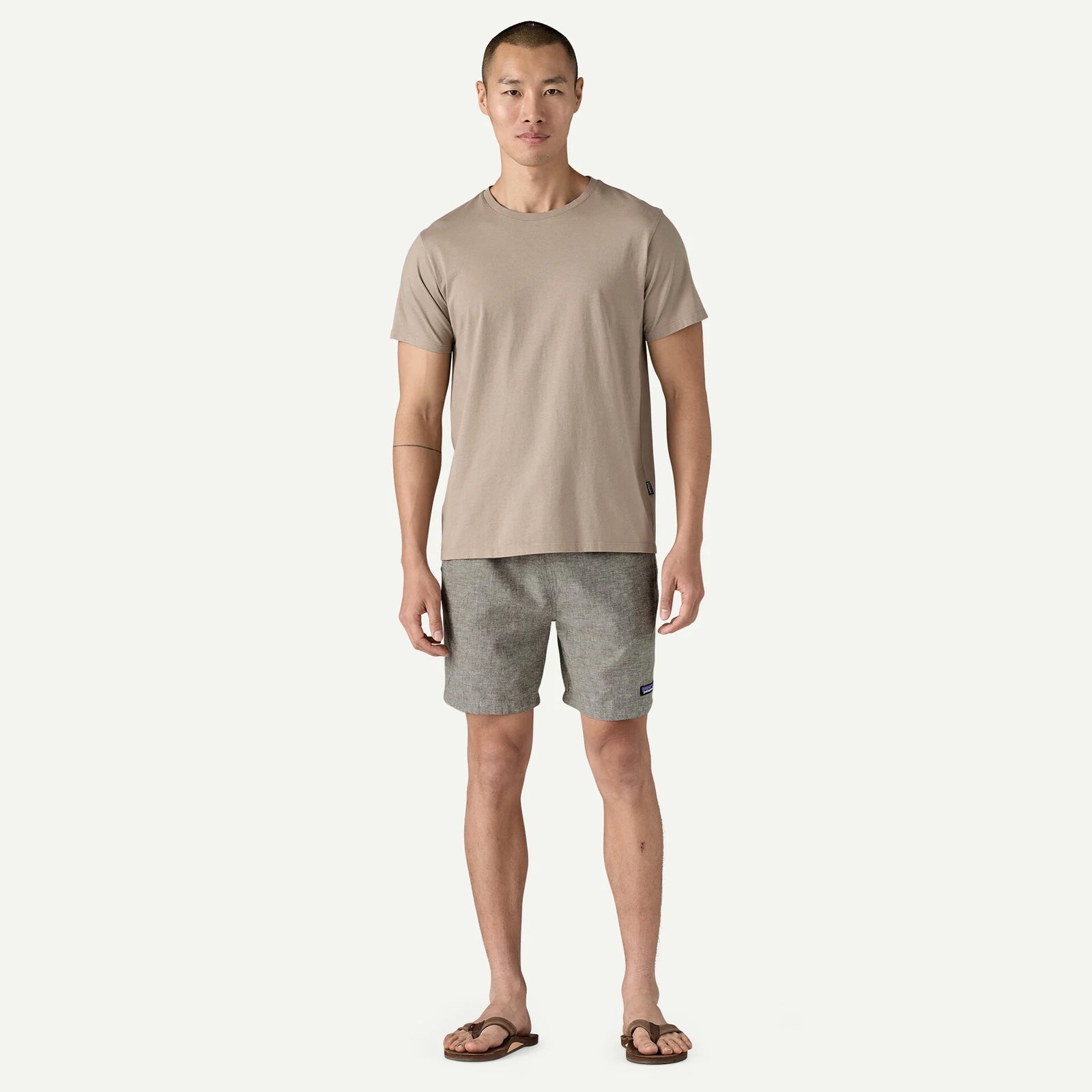 Patagonia M Baggies Naturals CHAMBRAY BASIN GREEN