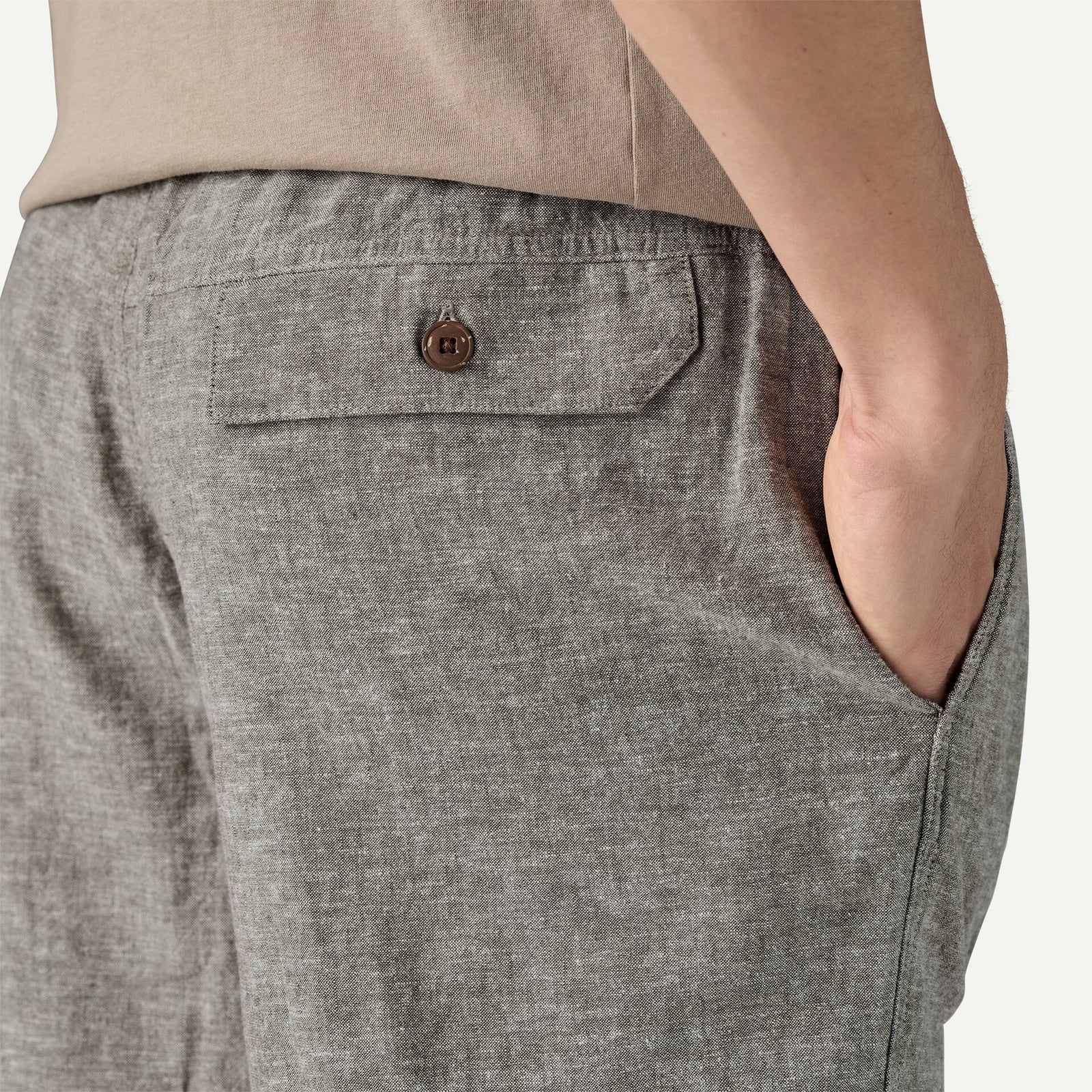 Patagonia M Baggies Naturals CHAMBRAY BASIN GREEN