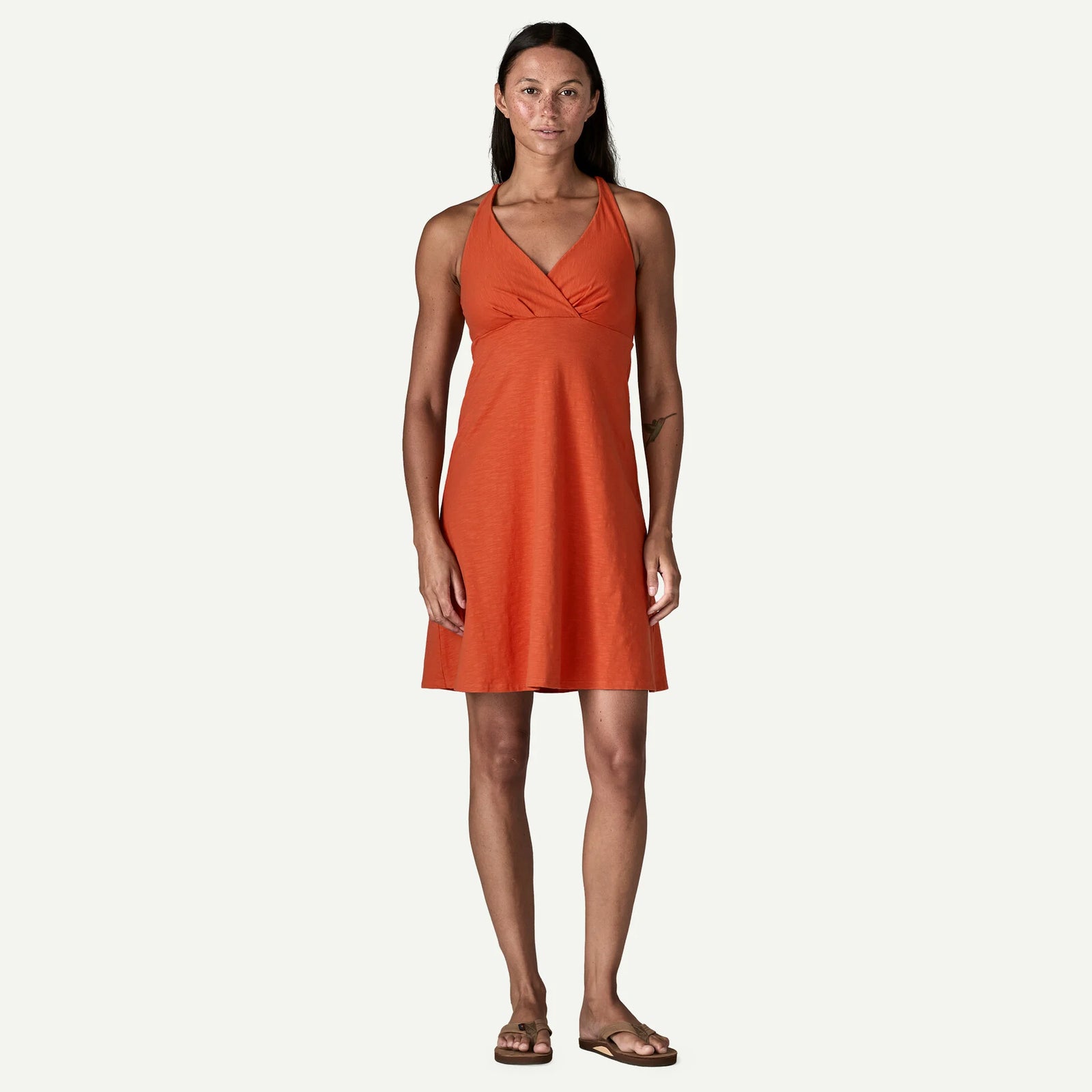 Patagonia W Amber Dawn Dress COAL ORANGE