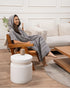 Sand Cloud M Border Classic Stripe Poncho GREY