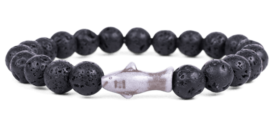 Fahlo Shark Voyage Bracelet LAVA STONE