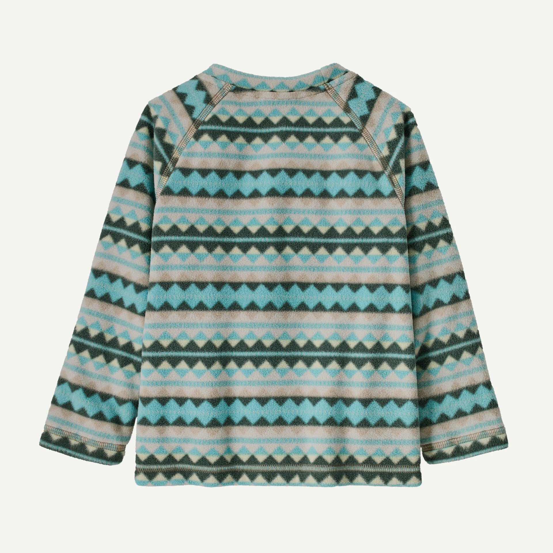 Patagonia Baby Micro D Crew Fleece DIAMOND STRIPE: SNOWMELT BLUE