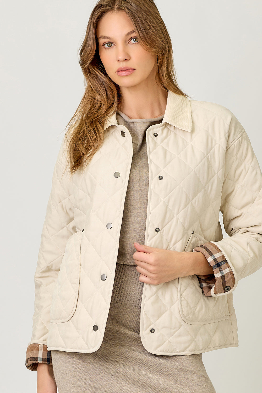 Mystree W Quilted Jacket IVORY