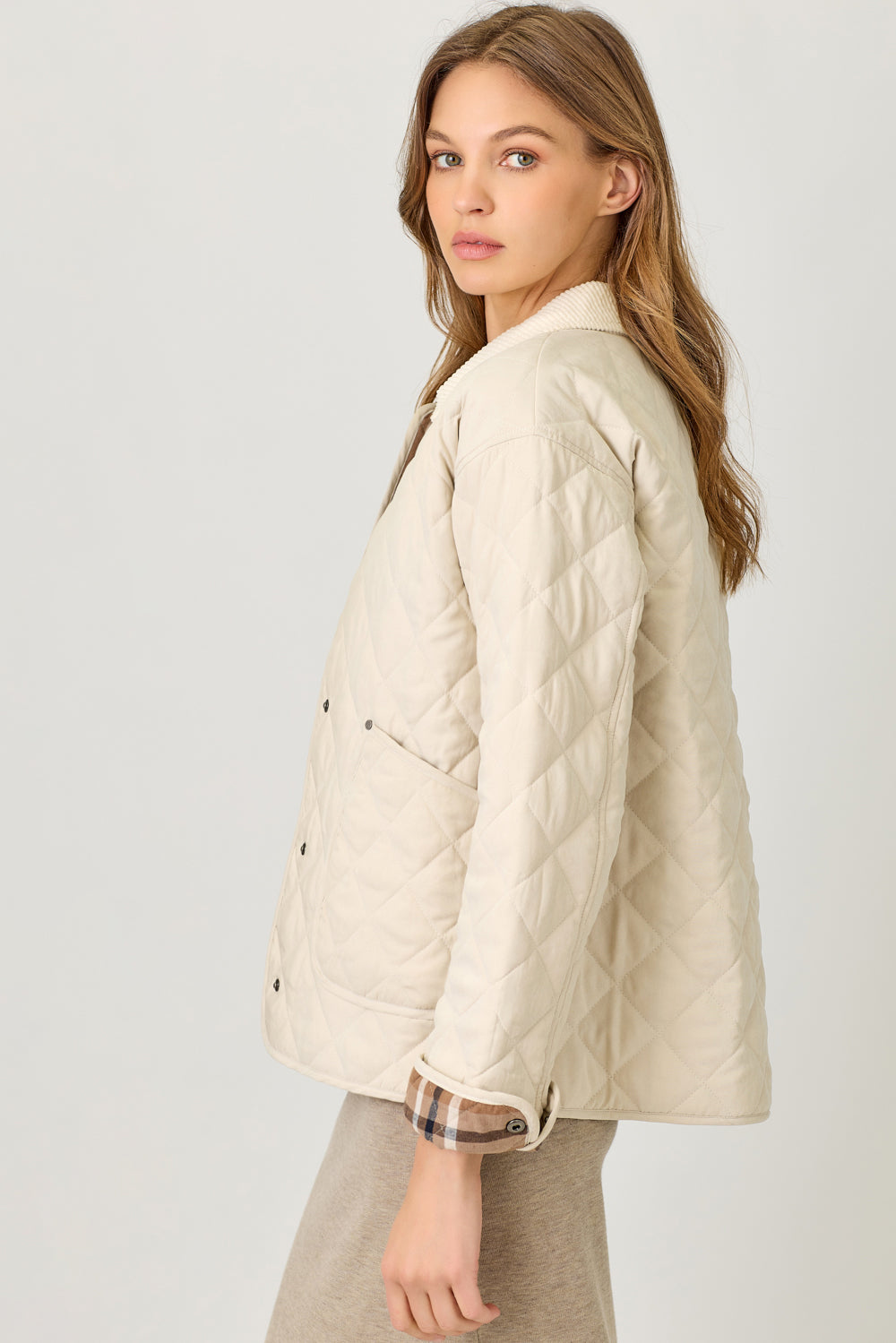 Mystree W Quilted Jacket IVORY