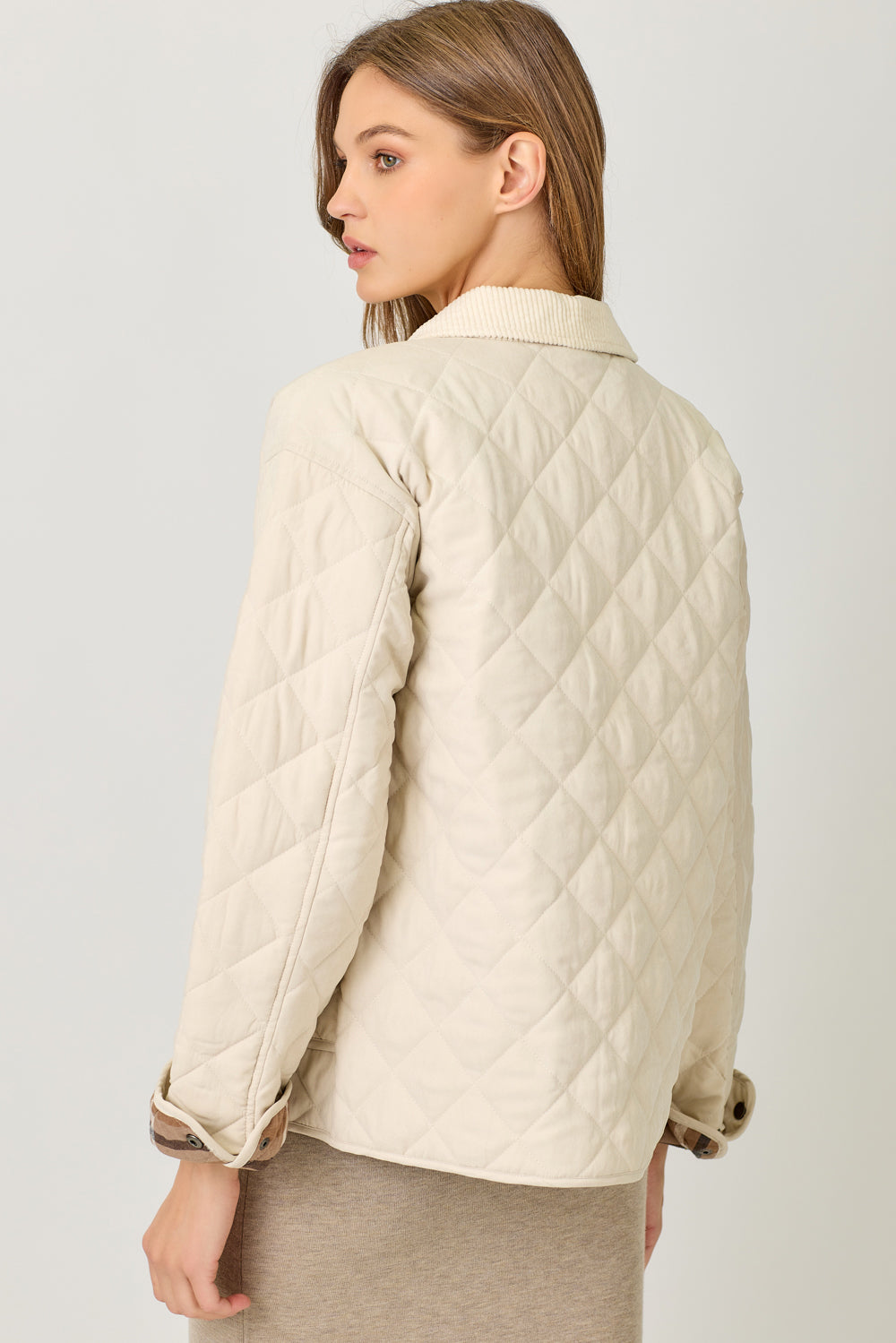 Mystree W Quilted Jacket IVORY