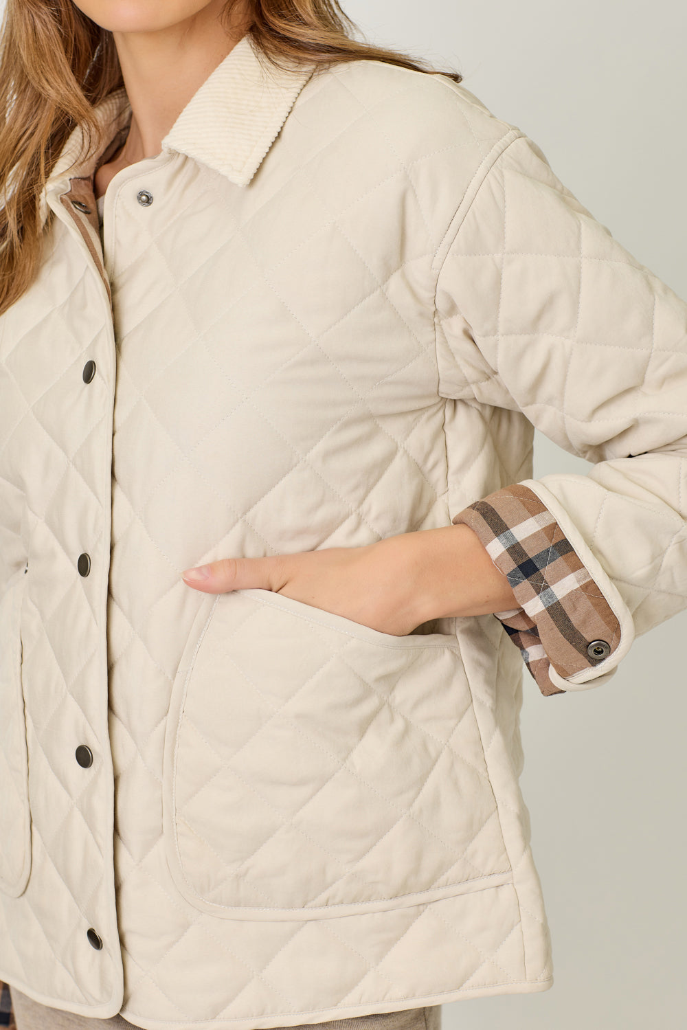 Mystree W Quilted Jacket IVORY