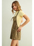 Miou Muse W Floral Embroidered Romper BROWN
