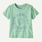 Patagonia Baby Graphic Tee SOLAR ROLLER RINSED GREEN