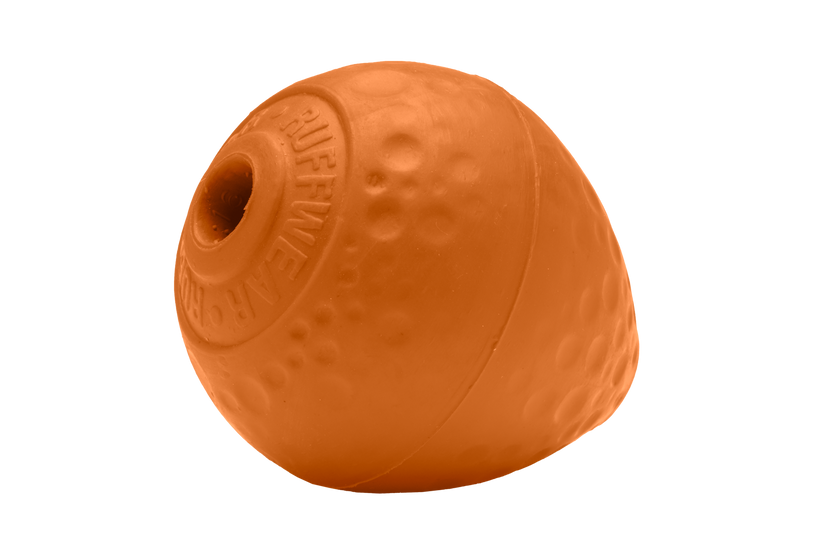 Ruffwear Turnup Rubber Dog Toy CAMPFIRE ORANGE