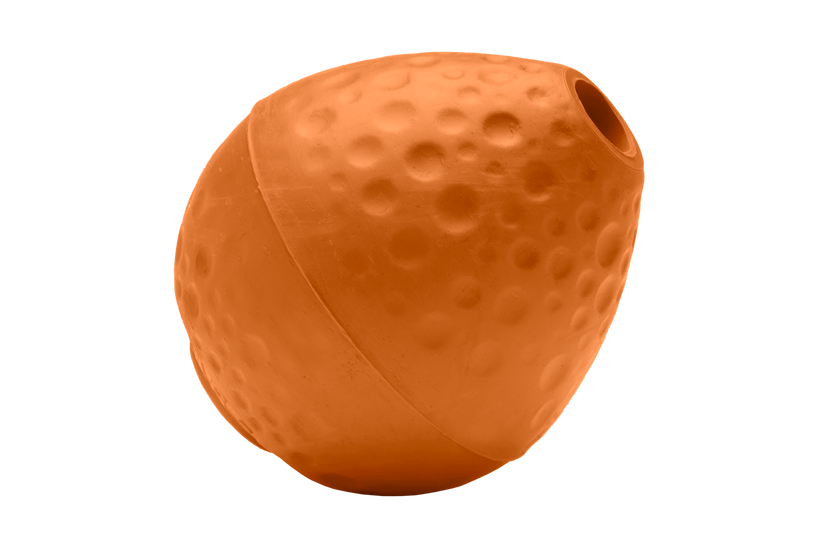 Ruffwear Turnup Rubber Dog Toy CAMPFIRE ORANGE