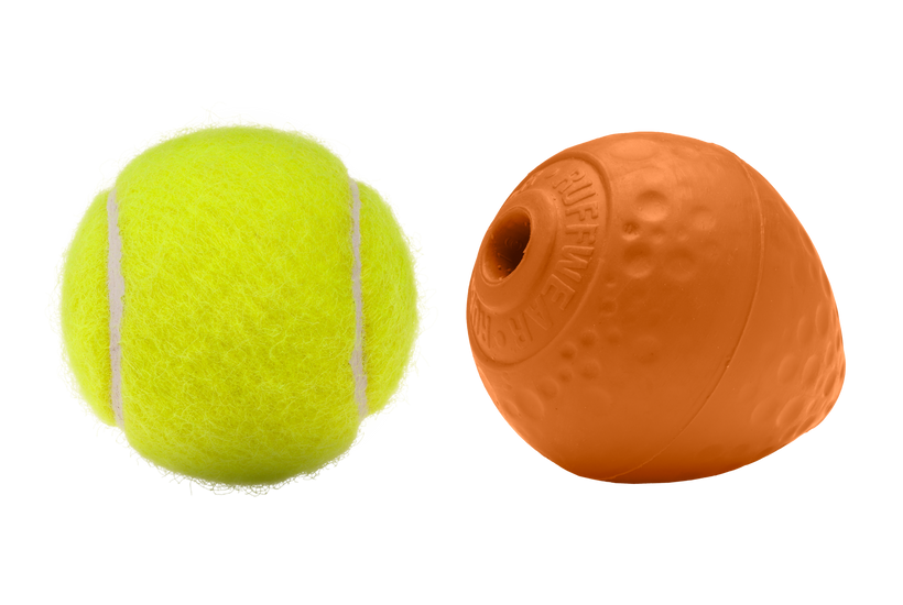 Ruffwear Turnup Rubber Dog Toy CAMPFIRE ORANGE